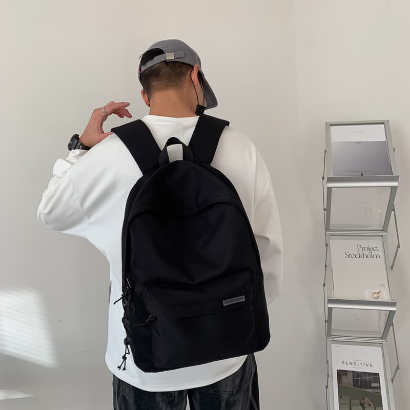 Custom Backpack Men's Double Shoulder Bag Simple Large Capacity Travel Backpack for Women, Middle School, College, and High School Students