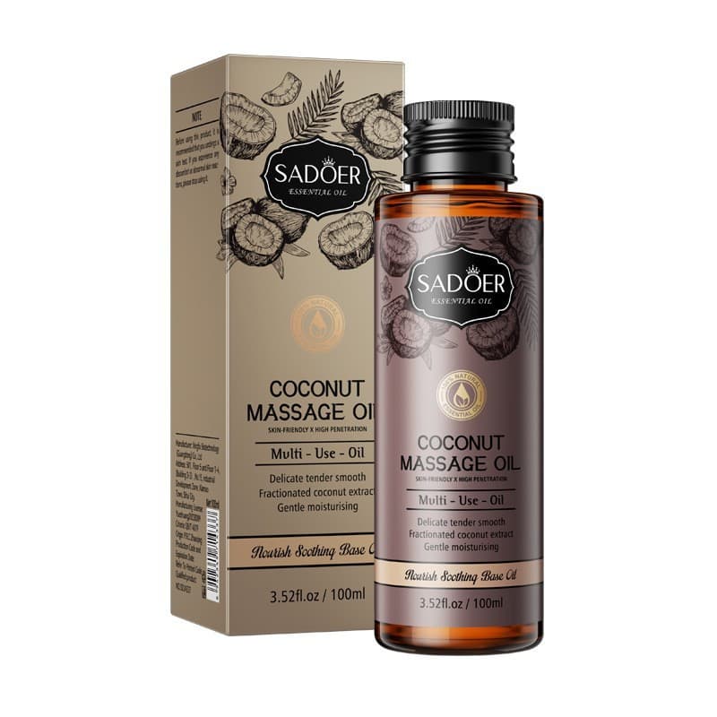 SADOER Massage Oil Full English Label Moisturizing Skin Softening Body Oil Foot Bath Series Cross-border Export Canned