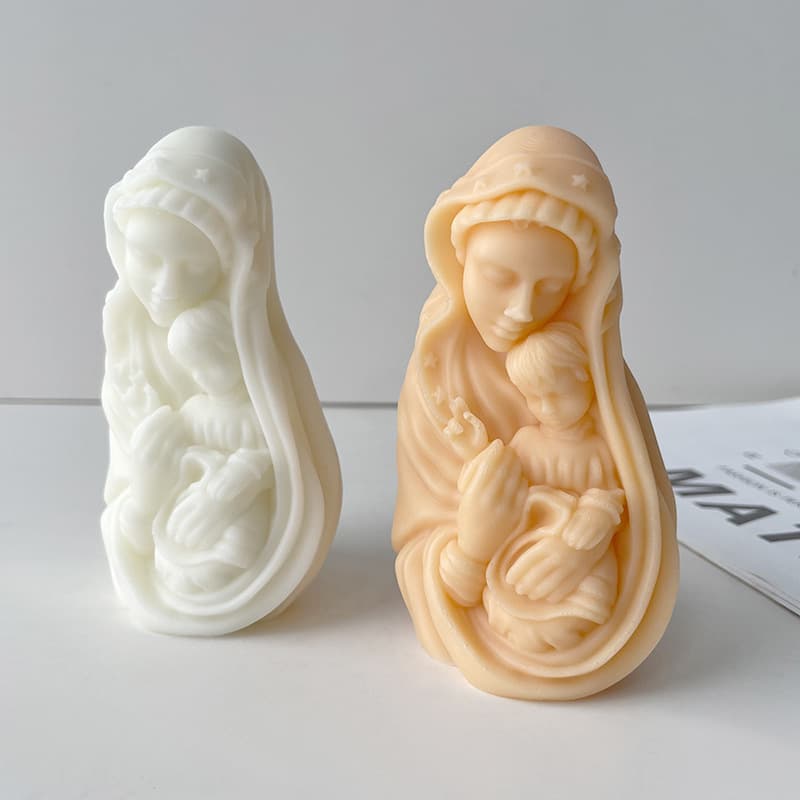 Baby Holding Silicone Candle Mold Nordic Style Aromatherapy Candle Expansion Stone Gypsum Mold DIY Making Tools