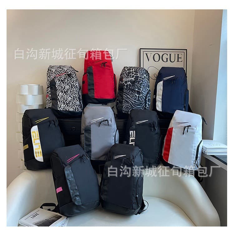 New Cushioned Backpack Large Capacity Basketball Bag Training Bag Student Sports Bag Travel Bag Drop Shipping
