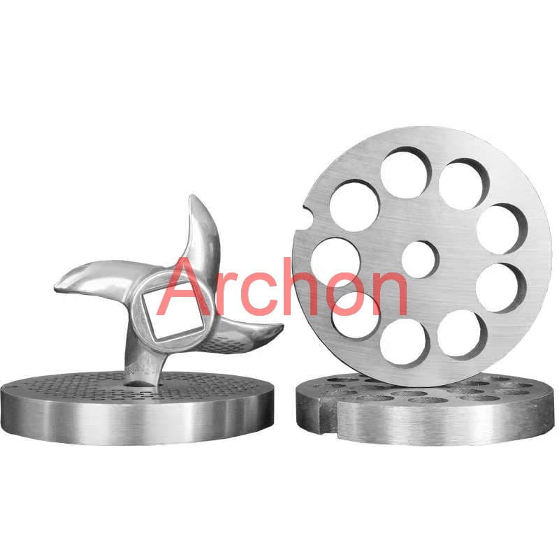 12-Type Meat Grinder Blade, Turtle-Back Knife, Stainless Steel Cross, Perforated Plate Sieve Mesh Accessories, Commercial Universal