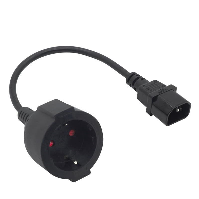 German standard to C14 European standard/female power cord extension cord prefix to German 3*1.5 oxygen-free copper core