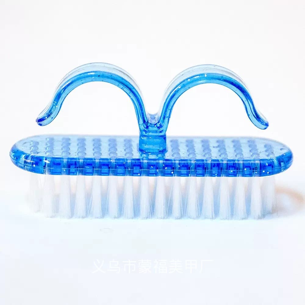 Cross-border wholesale manicure tools nail brush multifunctional translucent horn comb horn brush manicure brush