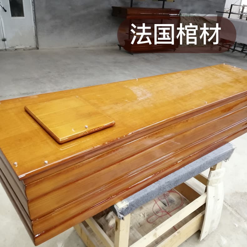 French coffin solid wood large coffin cross-border solid wood burial urns and interment boxes European-style coffins