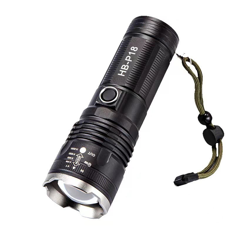 Cross-border New White Laser Telescopic Zoom Rechargeable Outdoor Long-Range Long Battery Life High-Brightness White Laser Flashlight