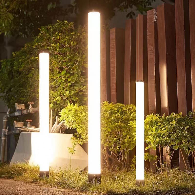 Outdoor Waterproof Cylinder Lawn Light, Modern Simple Villa Courtyard Landscape Light, Home Garden Grass Lamp