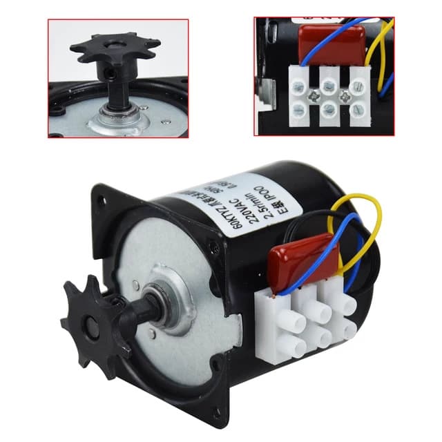 Factory Wholesale Fully Automatic Incubator Egg Turning System Motor 60KTYZ Motor Gear Egg Turning Assembly for Chickens Ducks Geese