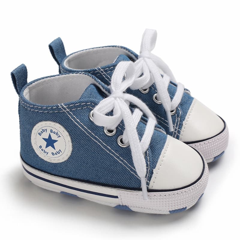 LiHaiSheng Spring and Autumn Baby Shoes 0-1 Year Old Fashion Casual Canvas Shoes for Boys and Girls Support Drop Shipping