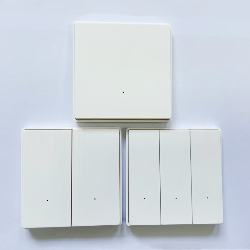86-type custom brushed high-quality durable 123 on/off wireless smart home remote switch shell, no wiring required