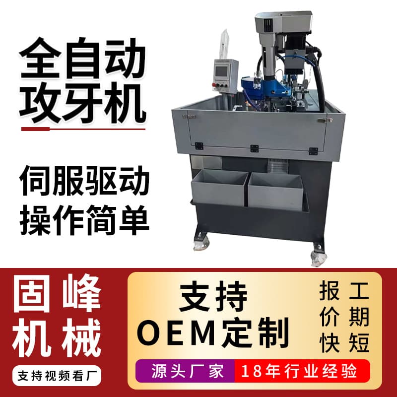 CNC Dual Servo Fully Automatic Tapping Machine Factory Direct Blind Hole Tap Drill-Tap Integrated Machine Pneumatic Electric