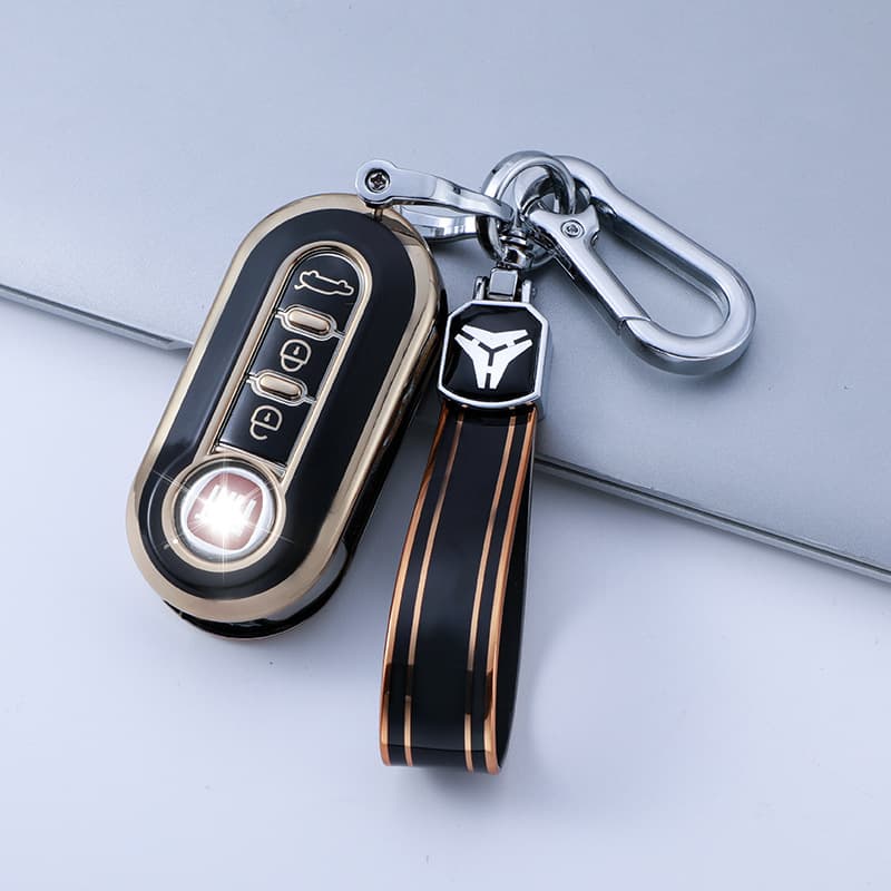 Full Coverage Protection Key Case for Fiat 500 Bravo Iveco Eurostar Imported Eco-friendly TPU High-end Personalized Buckle Cover