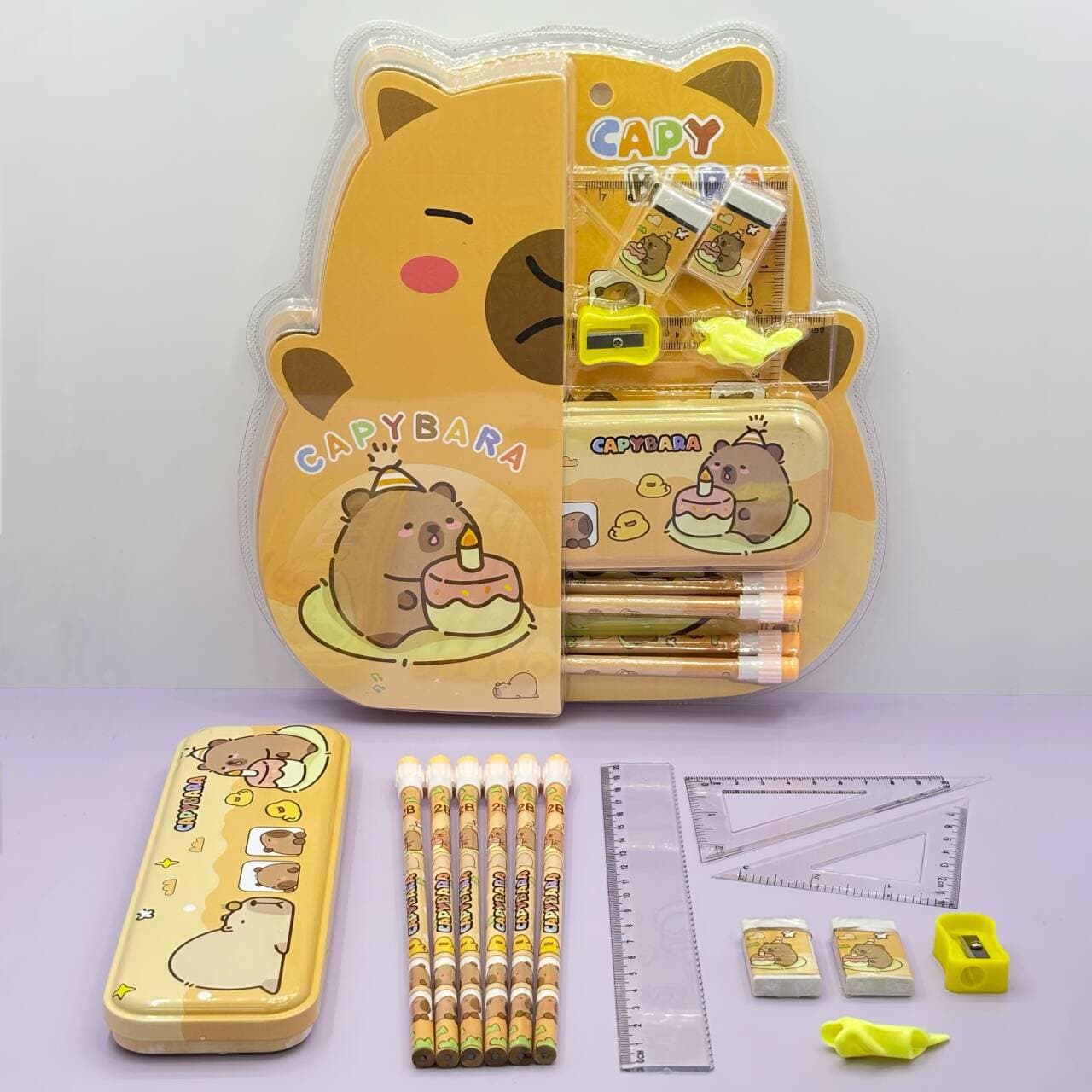 Cross-border styling small gifts for children’s birthday souvenirs for the whole class to share small prizes cartoon animation stationery set