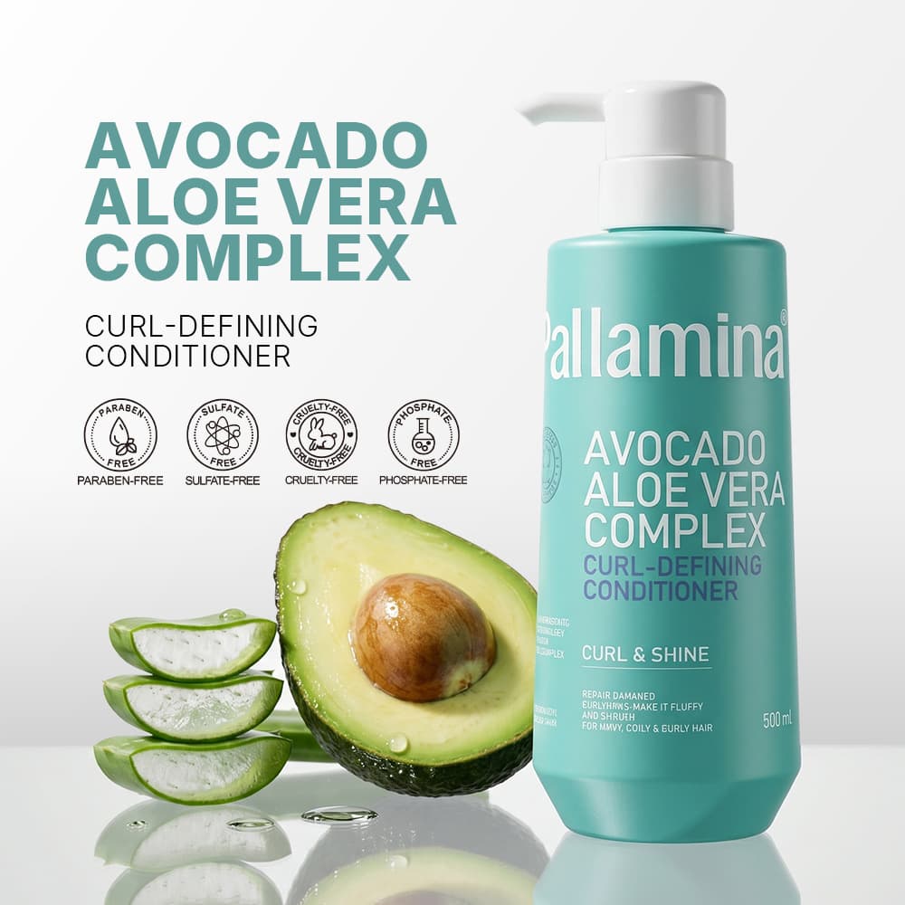 Pallamina Curl Conditioner Moisturizing Nourishing Anti-Frizz Smoothing Curl Repair Damaged Hair Cross-Border