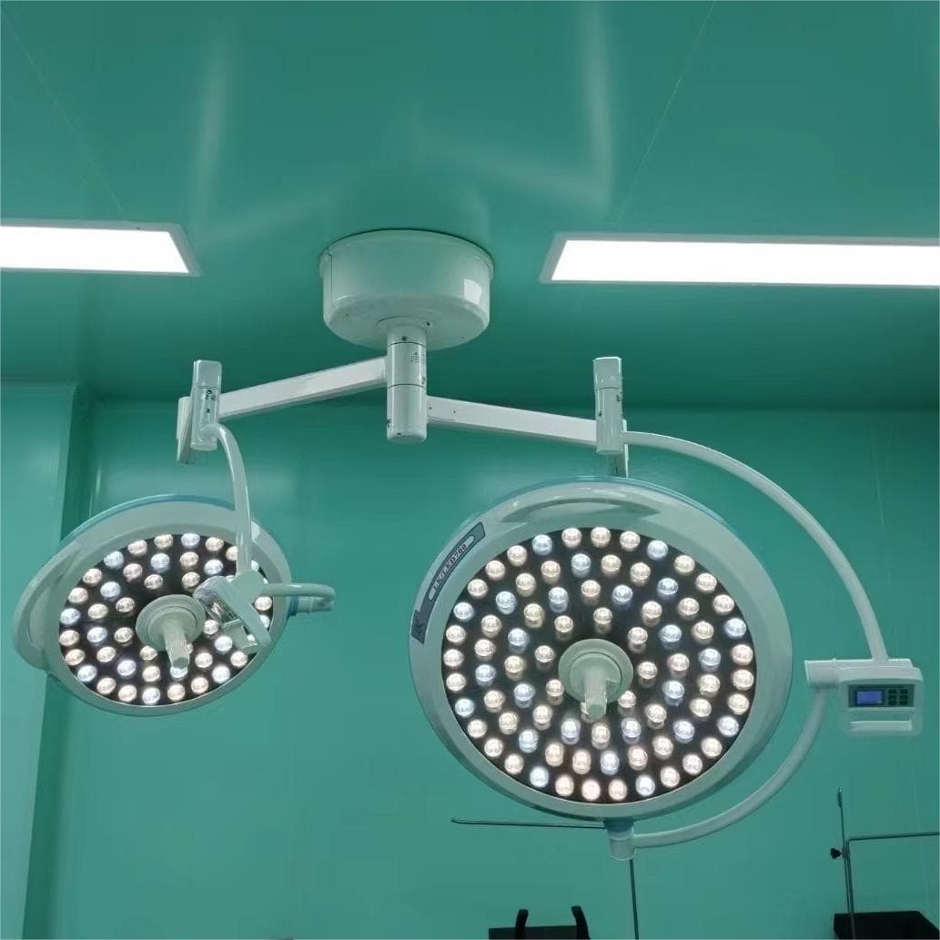 LED Shadowless Lamp with Single or Double Heads, Ceiling, Floor, Wall-Mounted, or Mobile ENT Examination Classic Shadowless Light