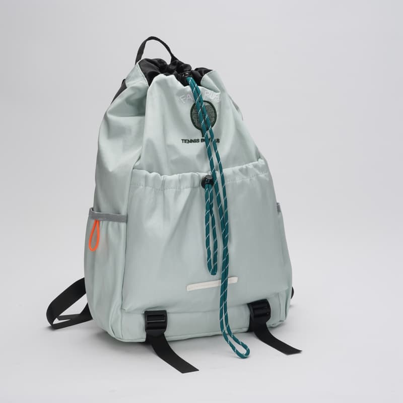 Badminton Bag Drawstring Backpack, New College Women's Nylon Large Capacity Backpack for Hiking and Cycling