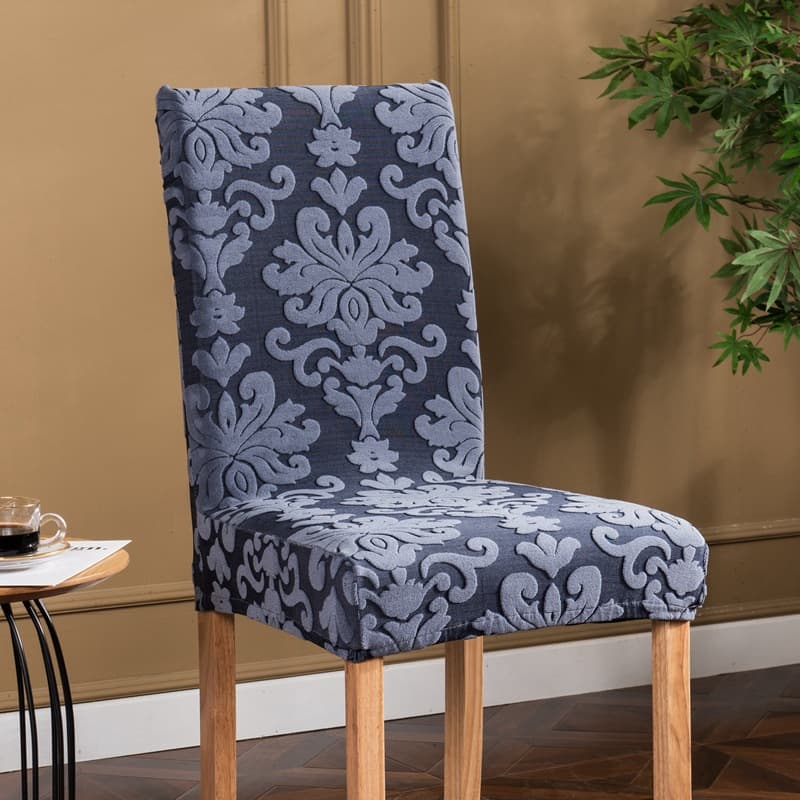 New thickened jacquard chair cover, elastic chair cover, European style one-piece chair cushion, festive wedding hotel chair cover
