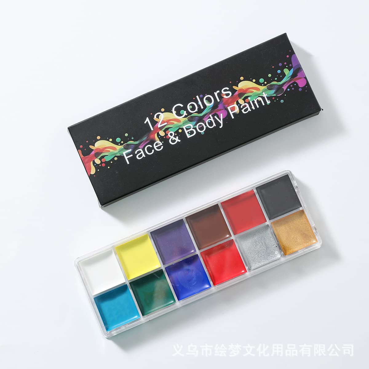 12-Color Oil Face Paint for Performance, Face Painting, Body Art, Non-Toxic Halloween Makeup Oil Paint