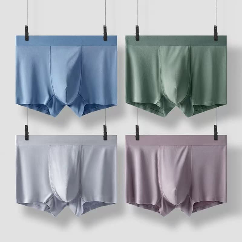 New Boxed Seamless Men's Underwear New Modal Comfort Seamless Boxer Briefs Special Price Wholesale