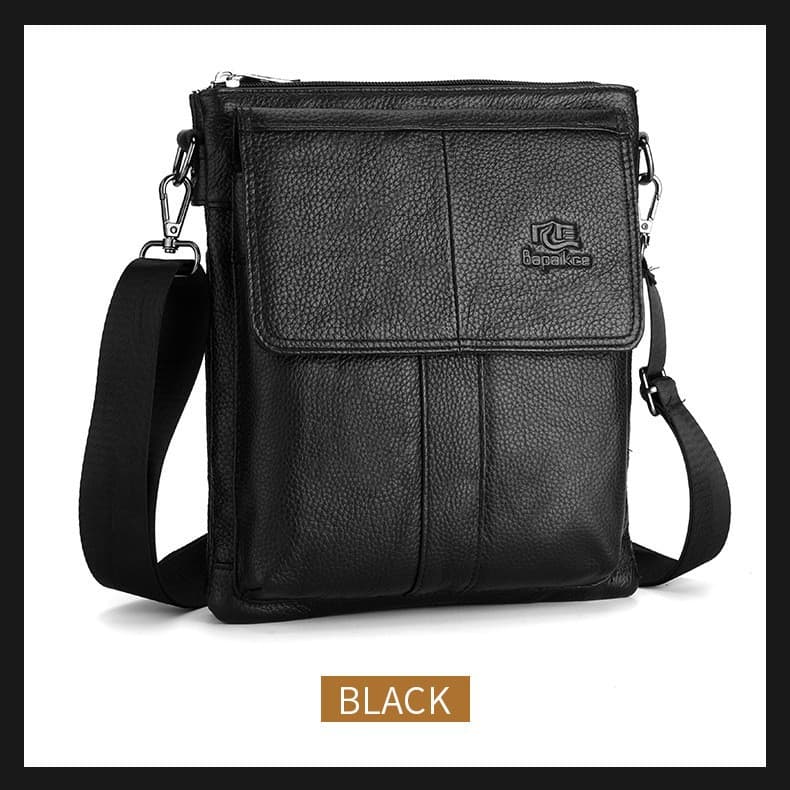 First-layer cowhide men's shoulder bag, vertical backpack, men's outdoor portable bag, crossbody bag, shoulder bag, men's high