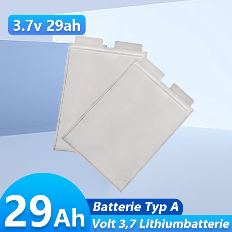 3,7V29ah Polymere Ladebeseelte Beutel-Lithium-Ionen-Batterie