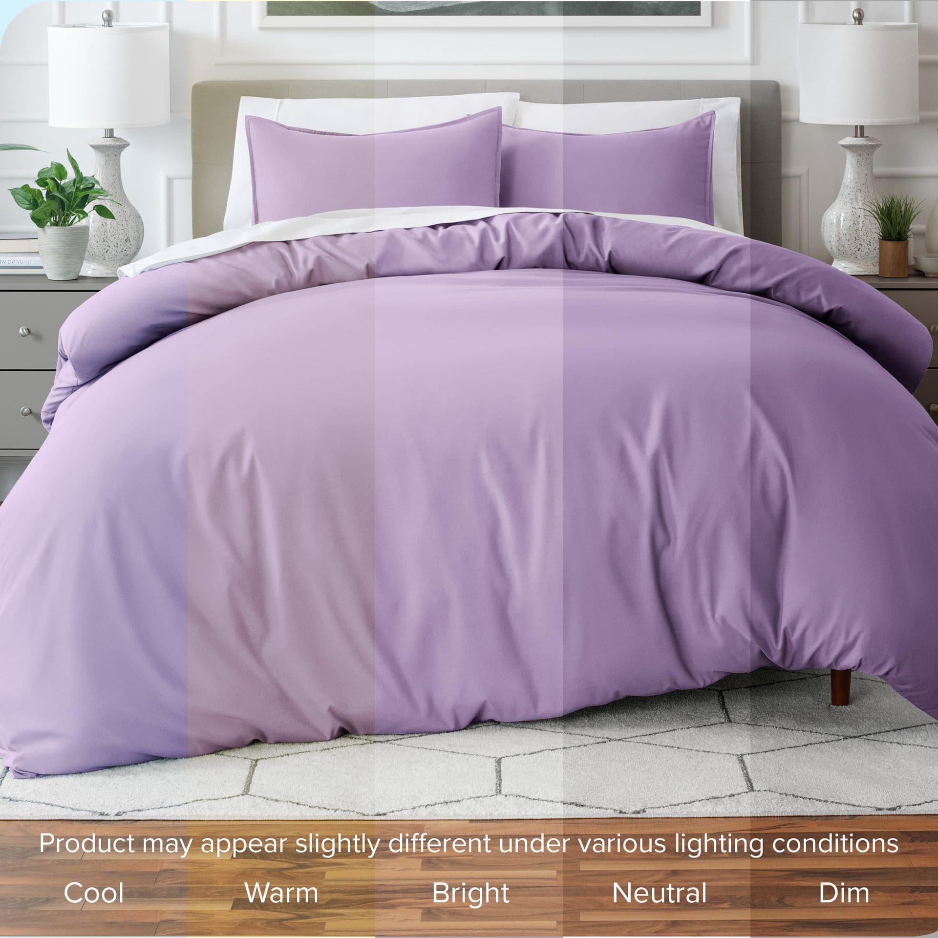Cross-border Duvet Cover Set Three-Piece Purple Quilt Cover Digital Print Bed Sheet Amazon Export Home Textile Bedding