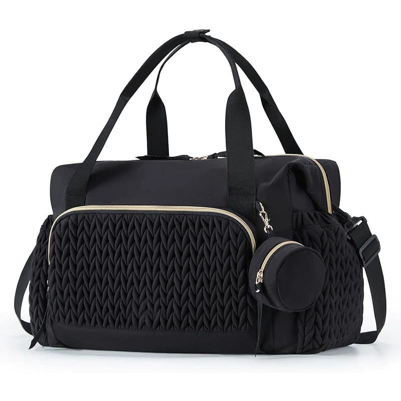 Amazon In-Stock Baby Diaper Bag Tote Large Capacity Travel Diaper Bag Hospital Bag with Pacifier Pouch
