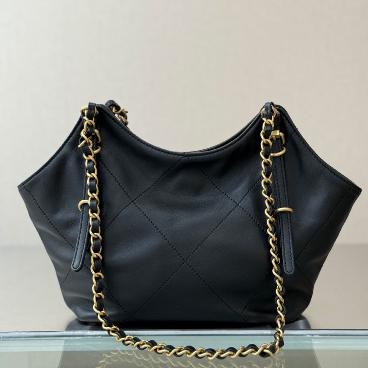 Original Leather 26C New G-Dragon Style Tote Shopping Bag Large Hobo Underarm Bag Chain Shoulder Bag Women's Bag