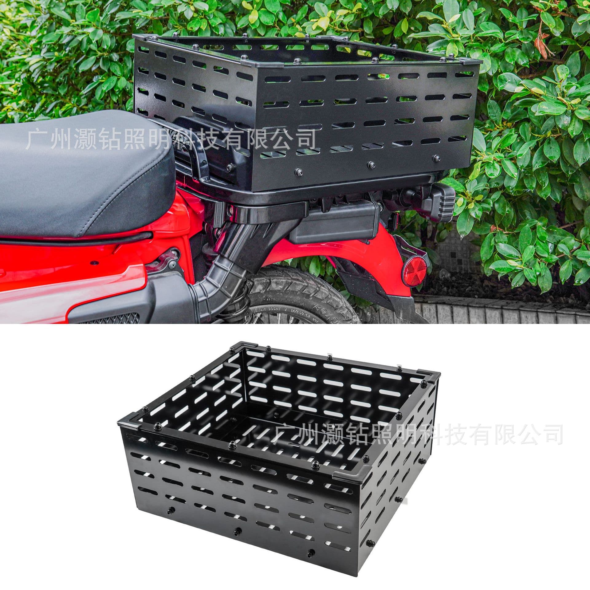 Suitable for Honda Cubes CT125 Modified Rear Basket CT125 Metal Rear Basket Storage Accessories