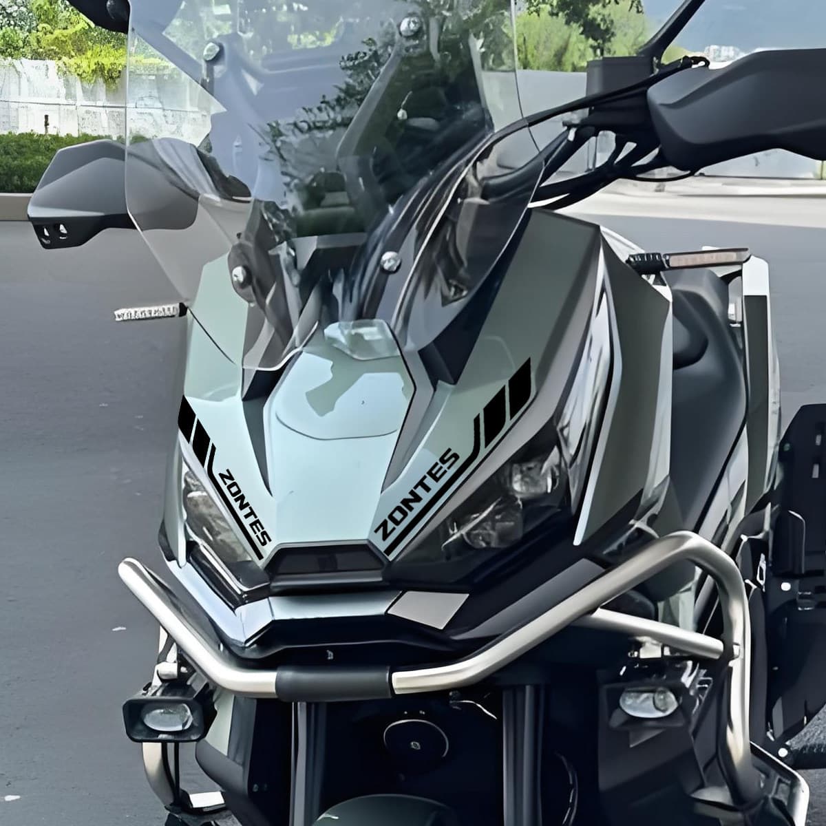 Applicable to Zontes 368G, 703F, 703RR, 703R Eyebrow Decal, Front Headlight Vinyl Sticker, Motorcycle Modification Accessories
