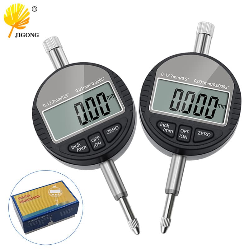 0.01mm electronic digital dial indicator, 0-12.7mm micrometer, depth measurement indicator with an accuracy of 0.001mm.