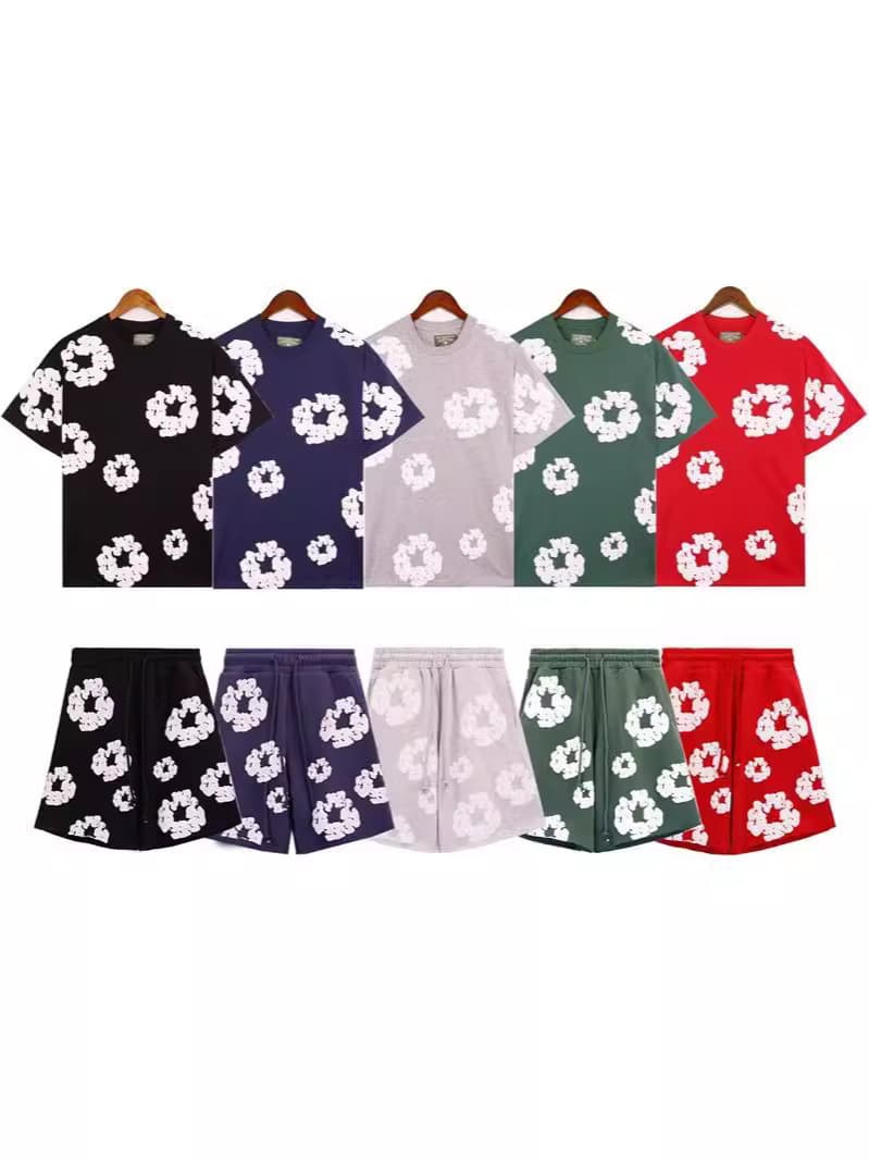 2024 Foam Print Loose Fit T-Shirt Y2K Hip Hop Streetwear Unisex Pullover Casual Top with Designer Crew Neck