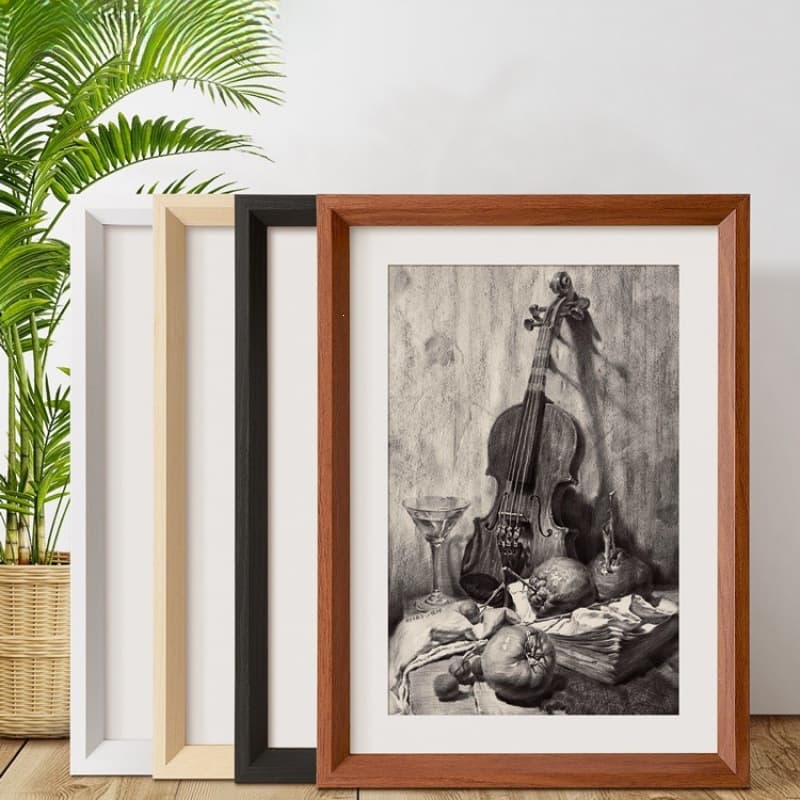 A4 Wooden Picture Frame Wall Mount A3 Frame 4K 8K Open Frame for Children's Sketch Oil Painting Framing 12 Inch Frame