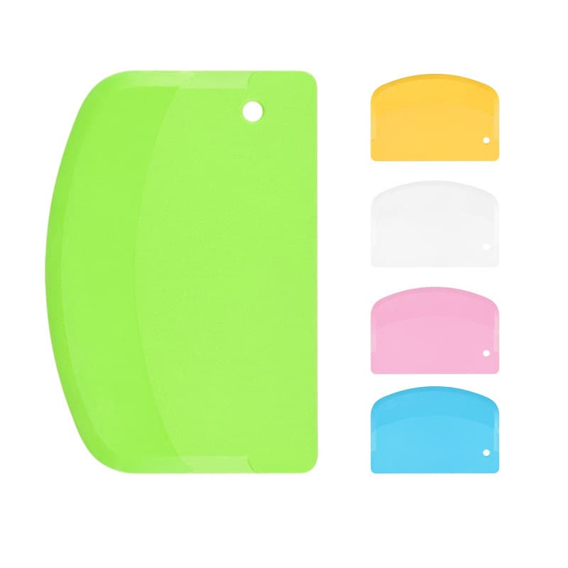 Plastic Dough Scraper Cutter Baking Tool Cream Scraper Kitchen Gadget Versatile Dough Knife for Baking And Pastry Making