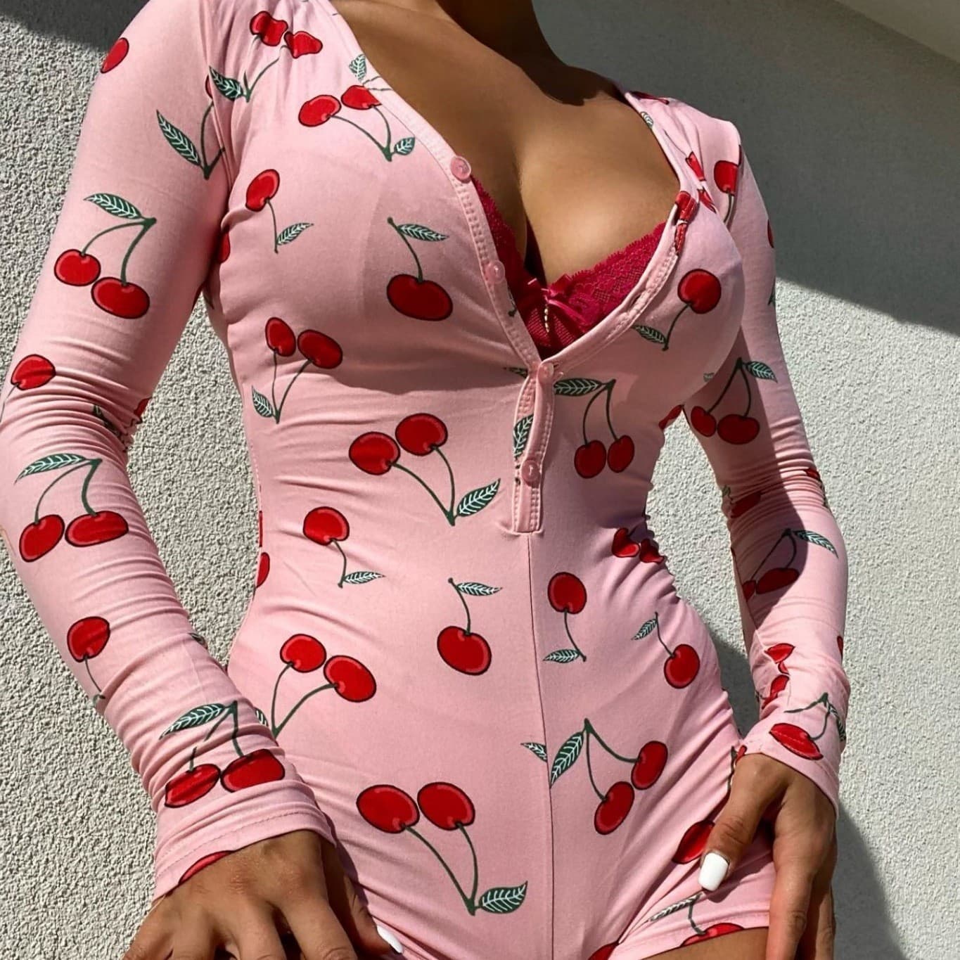 New Women's Homewear Set with Cross-Border Snap Buttons, Printed Casual Loungewear, Comfortable Sleepwear for Home