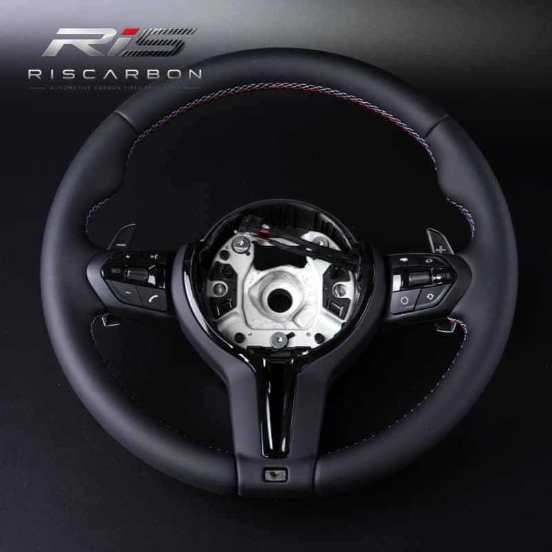 Black Thumb Grip Steering Wheel Compatible with BMW E70 E71 E87 E90 E81 E82 E91 E81 E82 E87 E88