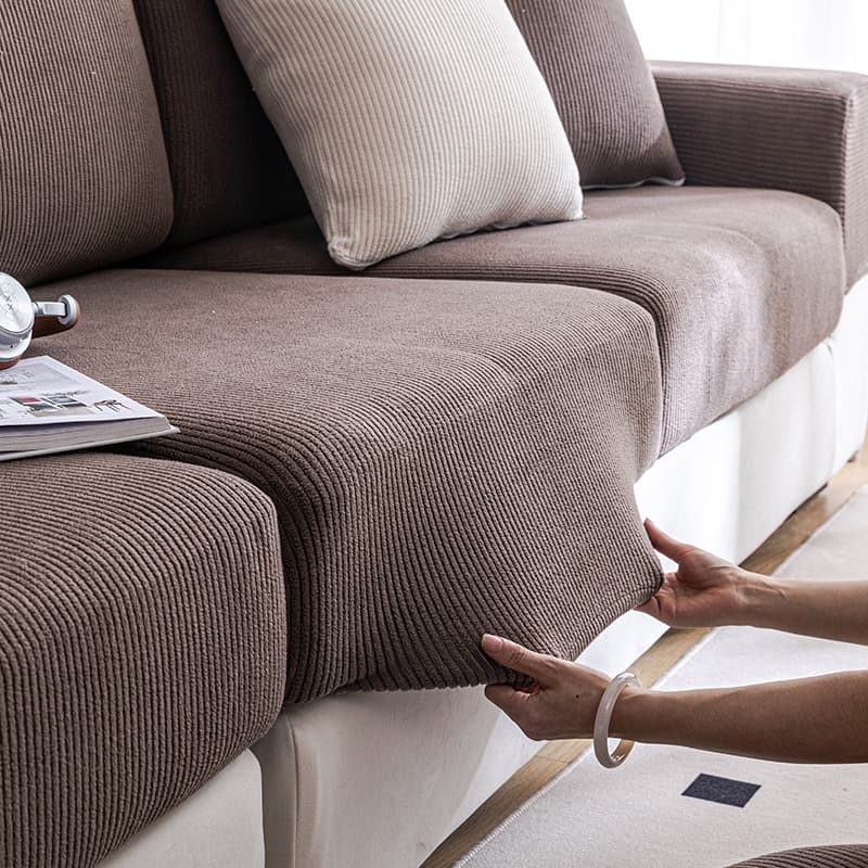 Devoran Sofa Cover Full Wrap High-End Anti-Slip New Season Sofa Cushion Cover All-Season Sofa Throw Cushion Cover
