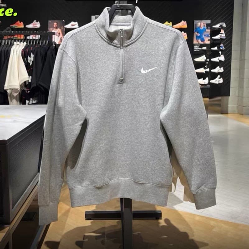 Half-Zip Pullover High-Street Hoodie for Men 2026 Spring/Autumn New Season Inner Layer Jacket Fashion Versatile Men's Hoodie