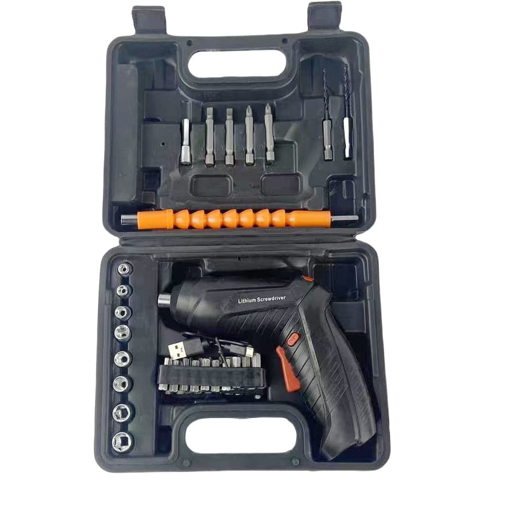 Electric screwdriver set household tools small electric drill cordless screw mini multi-function lithium electric screwdriver