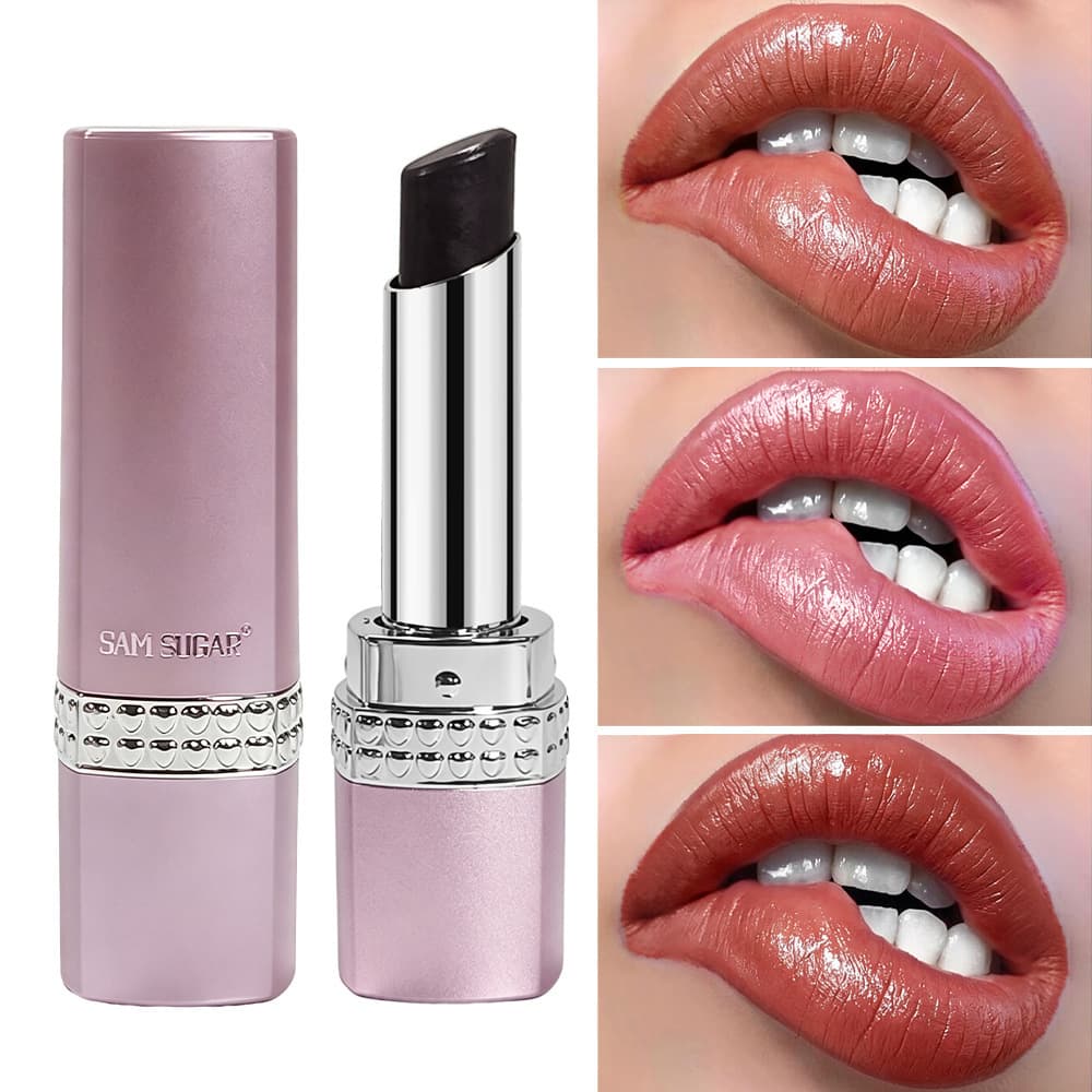 Cross-border cosmetics SAM SUGAR 3-color black widow lipstick, moisturizing, long-lasting, easy-to-color, refreshing, moisturizing lipstick