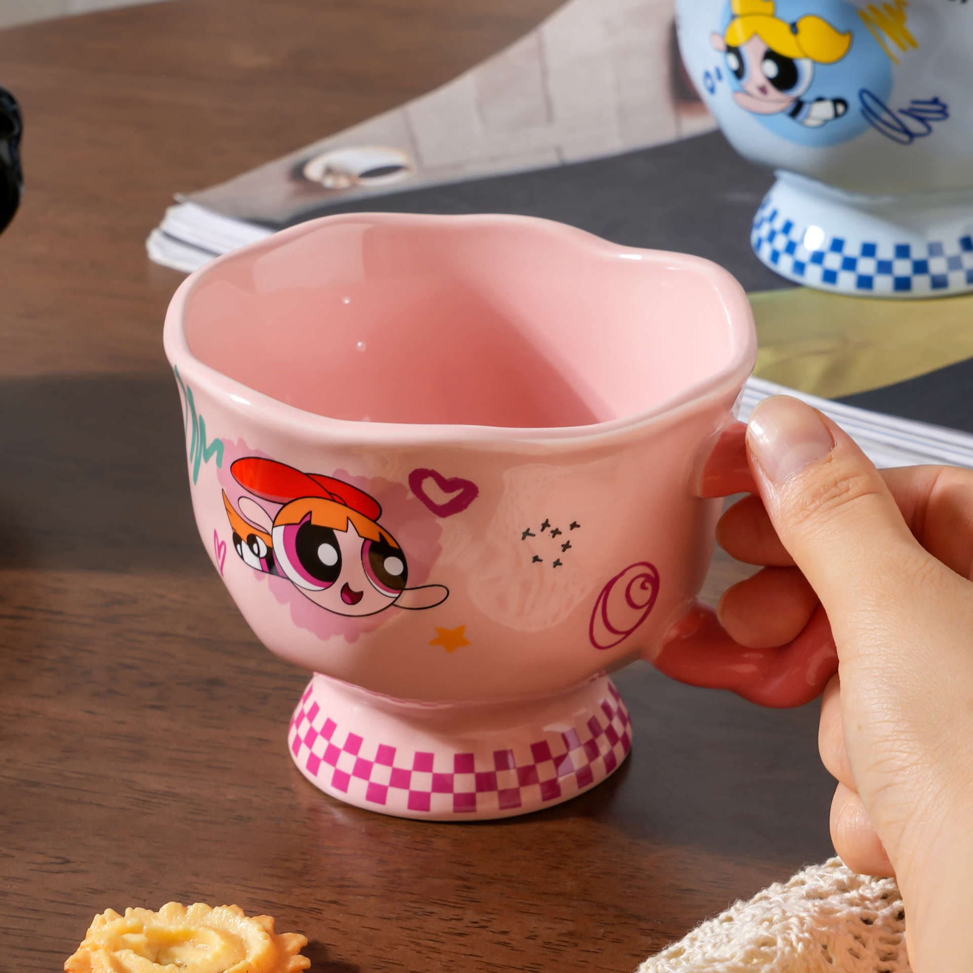 Officially Licensed Powerpuff Girls Ceramic Mug, Water Cup for Home Office Breakfast Coffee Cup