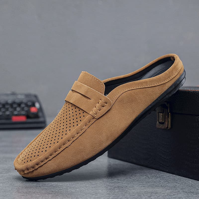 Men's Breathable Half-slippers Lazy Shoes Comfortable Plastic Footwear Summer Casual Shoes Without Heels Elegant Men's Footwear