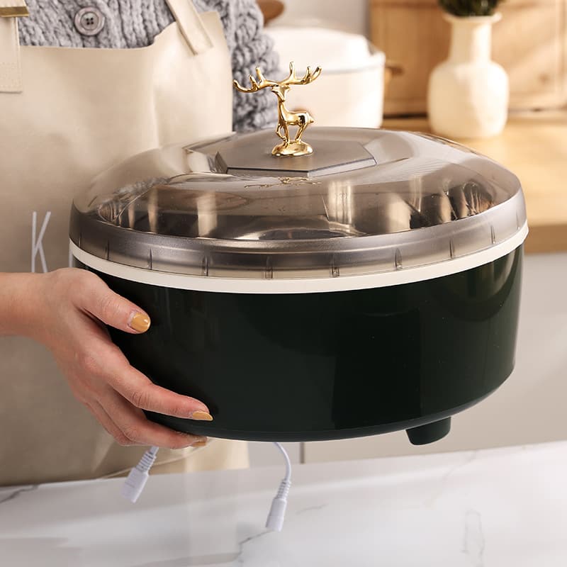 Home fermentation machine for yogurt and rice wine, multi-functional fermenter with constant temperature heating, 5-liter large capacity.
