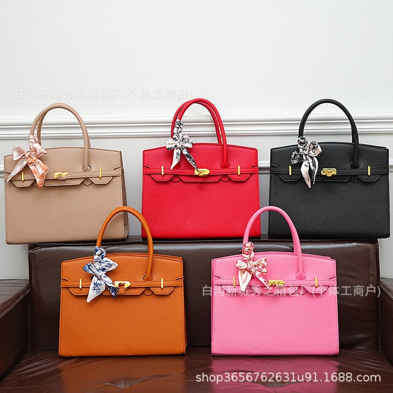 Tote Bag Birkin Style Large Capacity Shoulder Bag Women's Cross-border Commuter Handbag Mommy Bag Oversized Kelly Bag Women's Bag