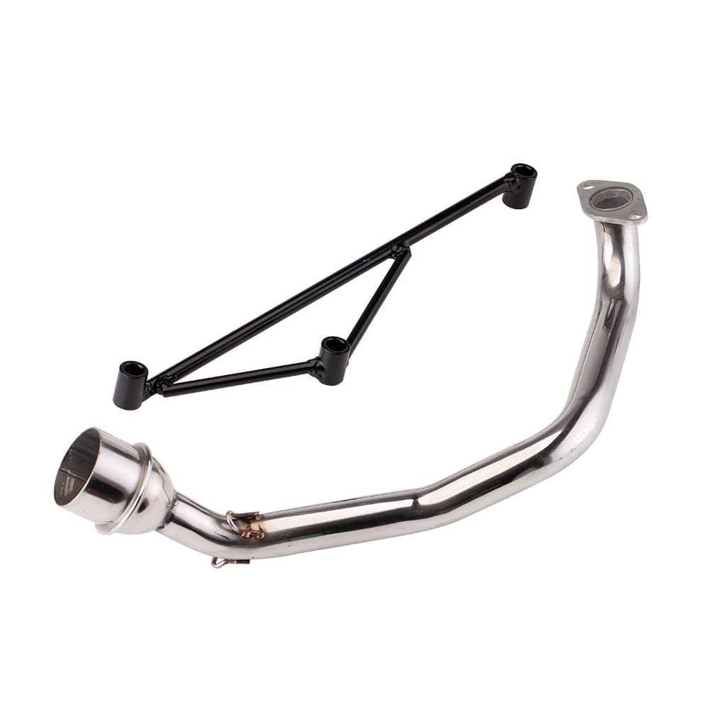 Motorcycle Scooter Exhaust Pipe Modification GY6 Bracket Tripod Mount Front Section Ghost Fire Fuxi Yamaha