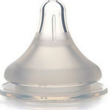 Wide-mouth liquid silicone nipple, practical for breastfeeding, breast-like nipple, thickened frosted nipple.