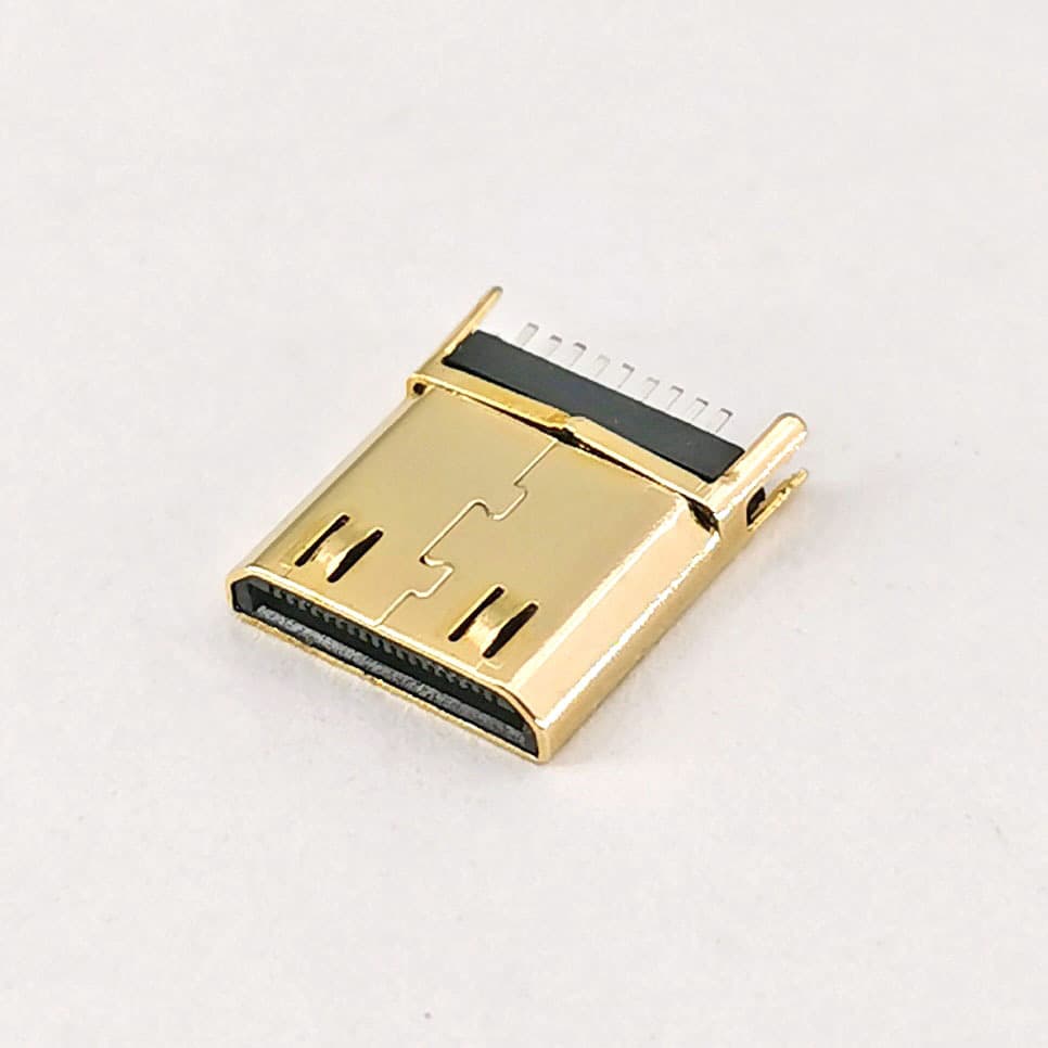 Direct Sales HDMI Type C Male Clamp Plate Style Clamp Plate 1.0 Mini 19-Pin Clamp Plate Male