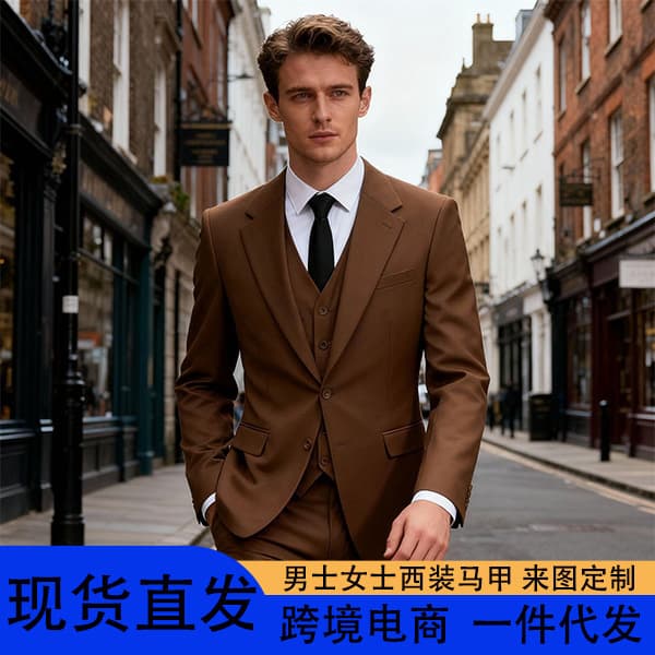 Amazon's Best-Selling Men's Three-Piece Suit, High-End Suit Set, Groom and Best Man Wedding Suit