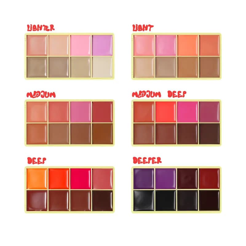 Cross-border TK Hot Selling Amazon Same Style 8-in-1 Contour Makeup Face Blush Palette Long-lasting Waterproof Blush