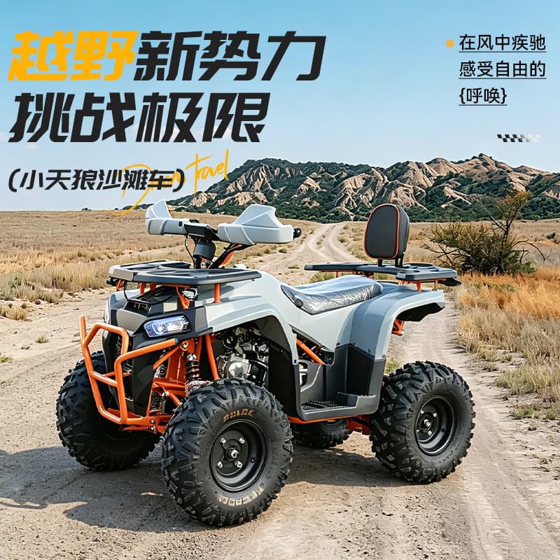 New Model ATV Little Sirius Beach Bike Adult Four-Wheel Off-Road Vehicle 125cc Gasoline Motorcycle All-Terrain Mountain Bike