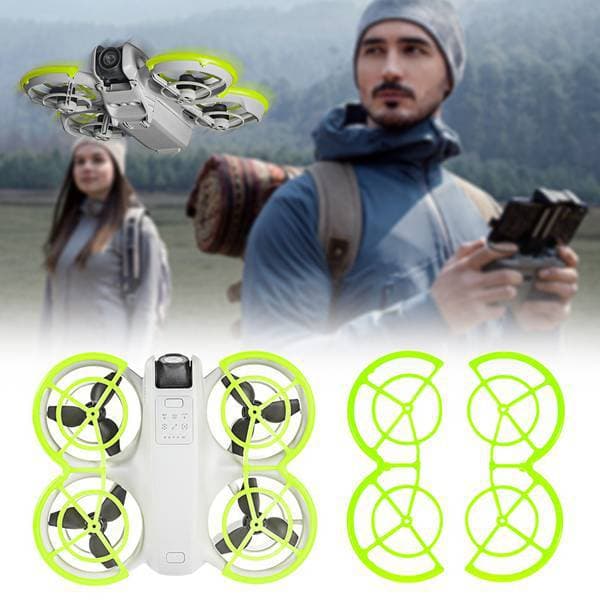 1 Piece Color: Green Material: TPU 360° Propeller Protection Anti-Collision Machine Propeller Guard Plate TPU